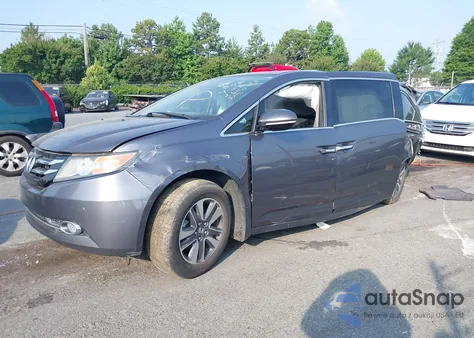 2016 Honda Odyssey Touring/Touring Elite из США, поврежденный, VIN 5FNRL5H95GB142600